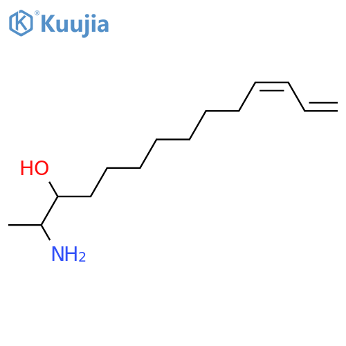 2-Amino-11,13-tetradecadien-3-ol; (2S,3R,11E)-form structure