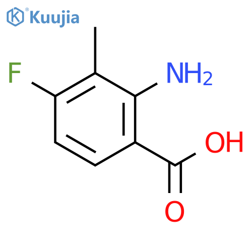 2-Amino-4-fluoro-3-methylbenzoic acid structure