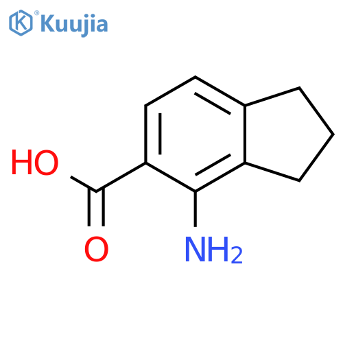 1H-Indene-5-carboxylic acid, 4-amino-2,3-dihydro- structure