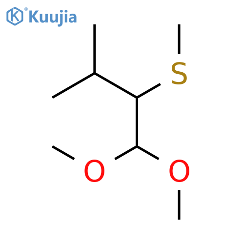 Butane, 1,1-dimethoxy-3-methyl-2-(methylthio)- structure