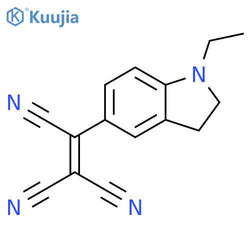 Ethenetricarbonitrile, (1-ethyl-2,3-dihydro-1H-indol-5-yl)- structure
