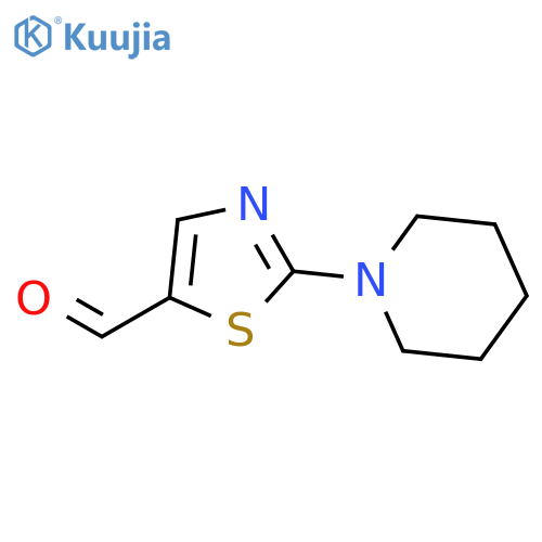 2-Piperidino-1,3-thiazole-5-carbaldehyde structure