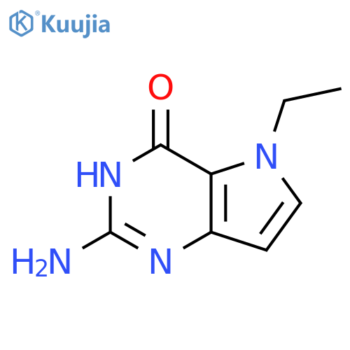 2-amino-5-ethyl-3,5-dihydro-4H-Pyrrolo[3,2-d]pyrimidin-4-one structure