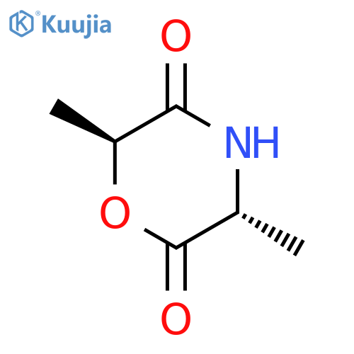 2,5-Morpholinedione,3,6-dimethyl-, (3R-trans)- (9CI) structure
