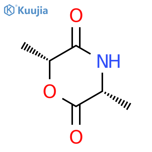 2,5-Morpholinedione,3,6-dimethyl-, (3R,6R)- structure