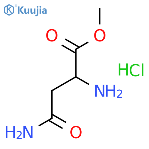 D-asparagine methyl ester hydrochloride structure