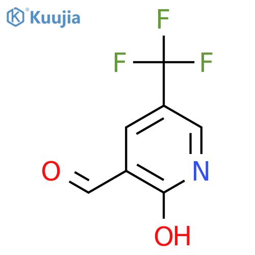 2-hydroxy-5-(trifluoromethyl)pyridine-3-carbaldehyde structure