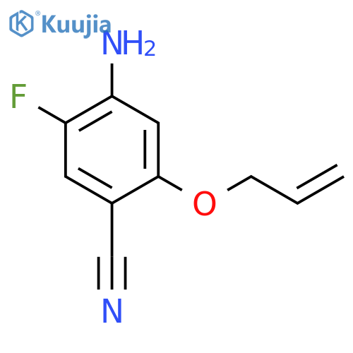4-Amino-5-fluoro-2-(2-propen-1-yloxy)benzonitrile structure