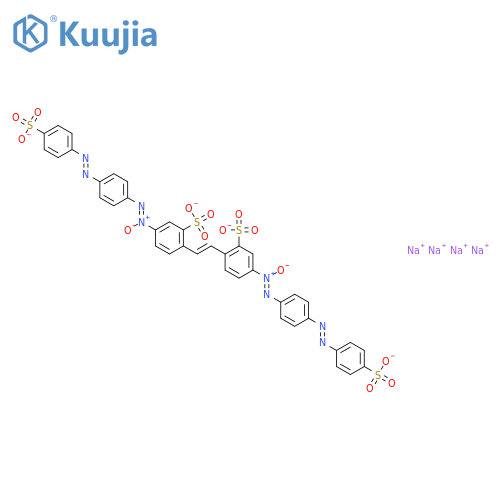 Benzenesulfonic acid,2,2'-(1,2-ethenediyl)bis[5-[[4-[(4-sulfophenyl)azo]phenyl]azoxy]-, tetrasodiumsalt (9CI) structure