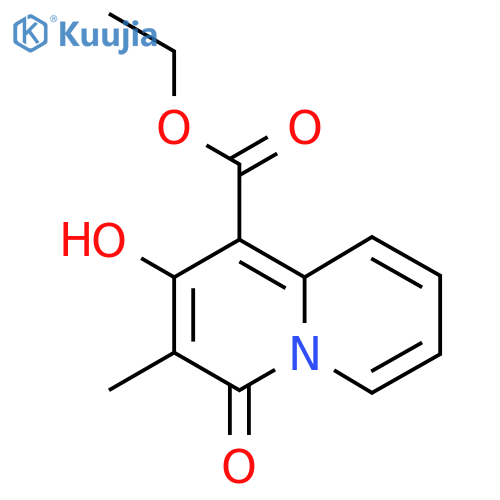 Ethyl 2-hydroxy-3-methyl-4-oxo-4h-quinolizine-1-carboxylate structure