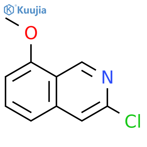 3-chloro-8-methoxyisoquinoline structure