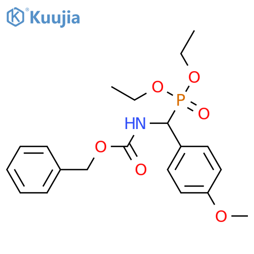 Carbamic acid, [(diethoxyphosphinyl)(4-methoxyphenyl)methyl]-,phenylmethyl ester structure