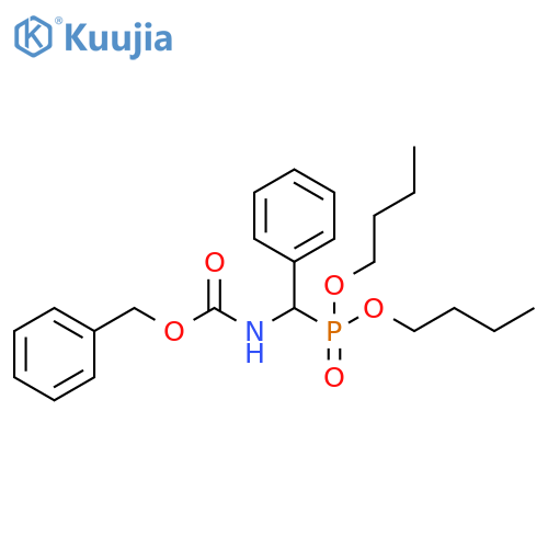 Carbamic acid, [(dibutoxyphosphinyl)phenylmethyl]-, phenylmethyl ester structure