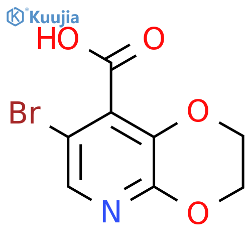7-Bromo-2,3-dihydro-1,4dioxino2,3-bpyridine-8-carboxylic Acid structure