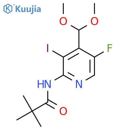 N-(4-(Dimethoxymethyl)-5-fluoro-3-iodopyridin-2-yl)pivalamide structure