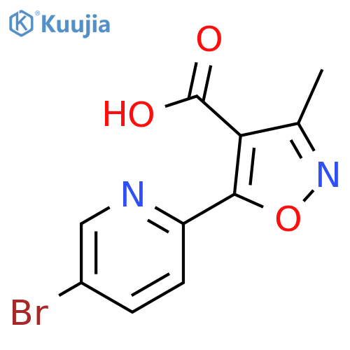 5-(5-Bromo-pyridin-2-yl)-3-methyl-isoxazole-4-carboxylic acid structure