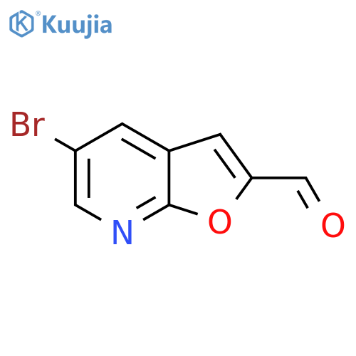 5-Bromofuro2,3-bpyridine-2-carbaldehyde structure