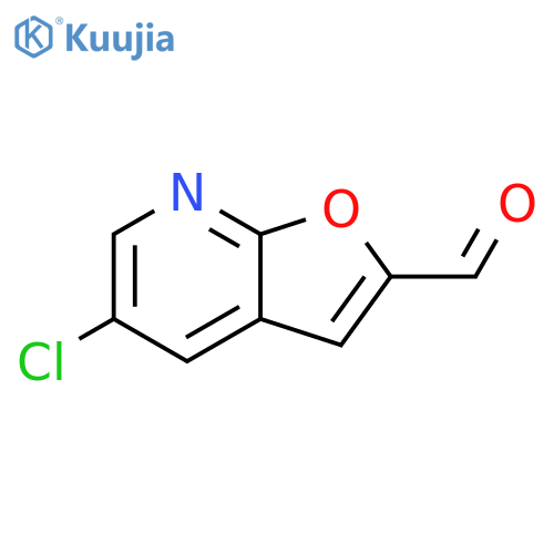 5-Chlorofuro[2,3-b]pyridine-2-carbaldehyde structure