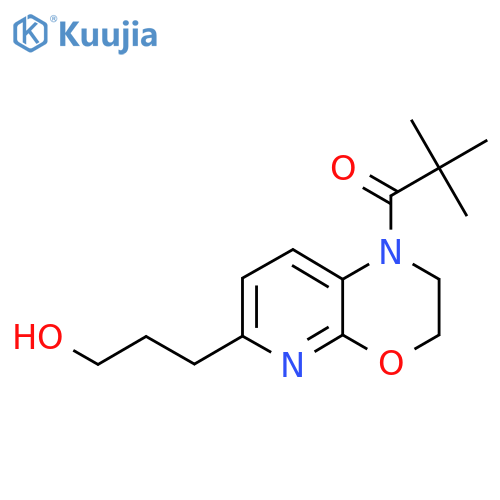 1-(6-(3-Hydroxypropyl)-2,3-dihydro-1H-pyrido2,3-b1,4oxazin-1-yl)-2,2-dimethylpropan-1-one structure