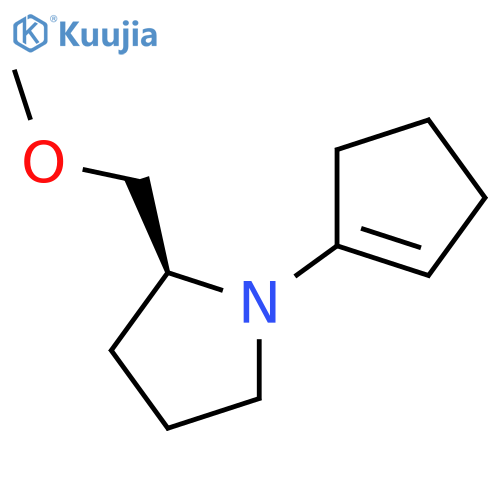 PYRROLIDINE, 1-(1-CYCLOPENTEN-1-YL)-2-(METHOXYMETHYL)-, (2S)- structure