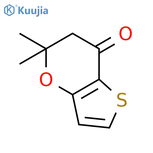 5,5-dimethyl-5H,6H,7H-thieno3,2-bpyran-7-one structure