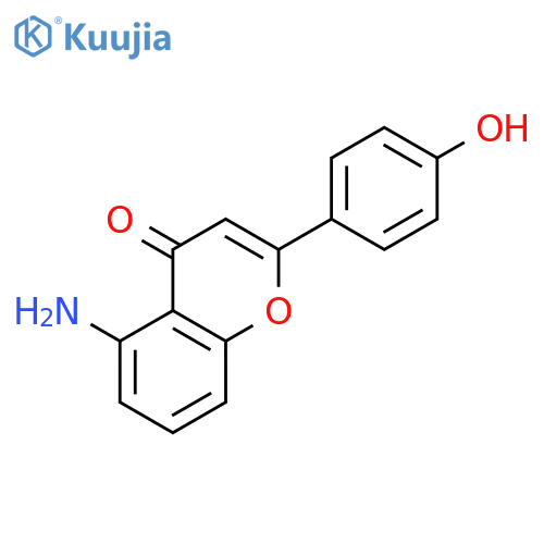 4H-1-Benzopyran-4-one,5-amino-2-(4-hydroxyphenyl)- structure