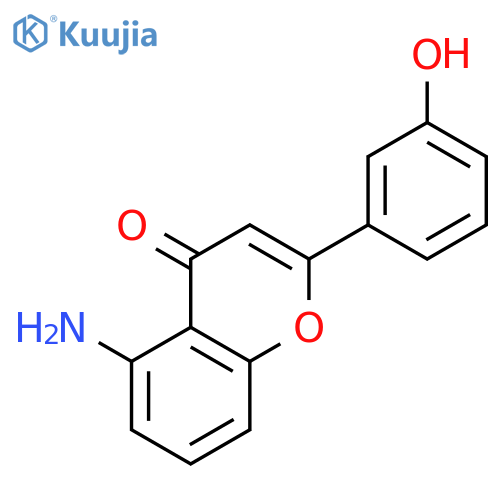 4H-1-Benzopyran-4-one,5-amino-2-(3-hydroxyphenyl)- structure