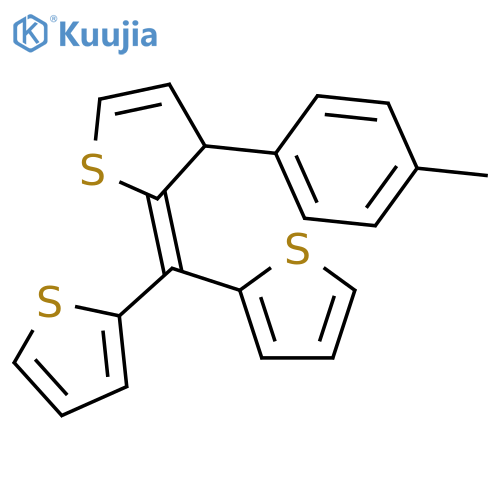 Thiophene, 2-(di-2-thienylmethylene)-2,3-dihydro-3-(4-methylphenyl)- structure