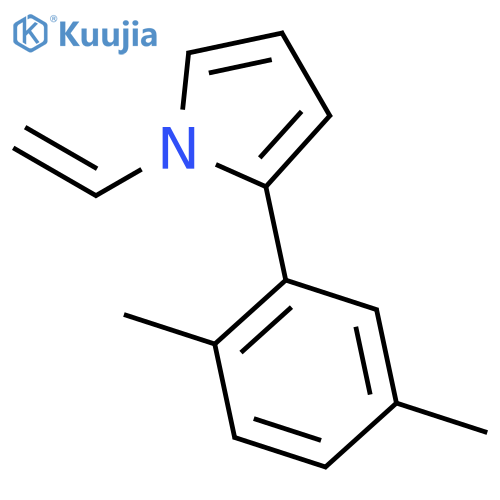 1H-Pyrrole, 2-(2,5-dimethylphenyl)-1-ethenyl- structure