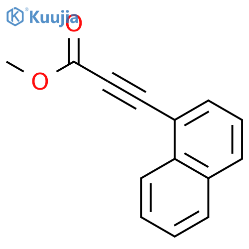 2-Propynoic acid, 3-(1-naphthalenyl)-, methyl ester structure