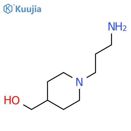 1-(3-Aminopropyl)piperidin-4-ylmethanol structure