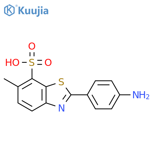 2-(4-Aminophenyl)-6-methylbenzo[d]thiazole-7-sulfonic acid structure