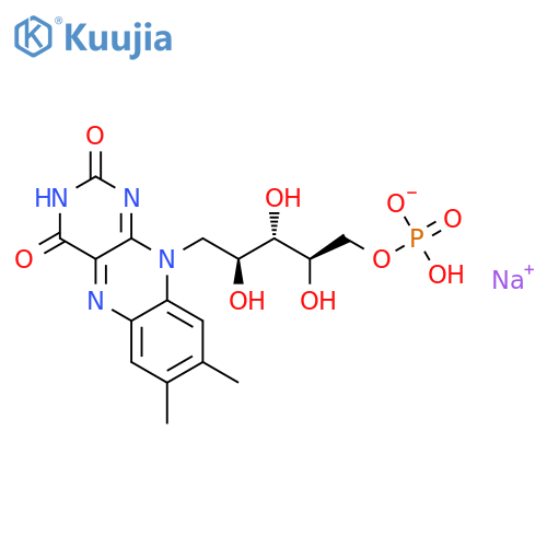 Riboflavin sodium phosphate structure