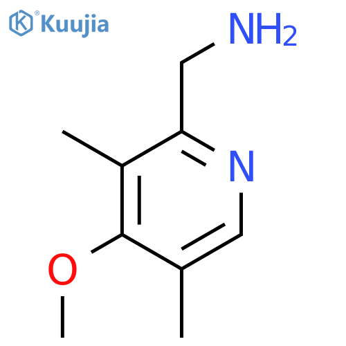 (4-methoxy-3,5-dimethylpyridin-2-yl)methylamine structure