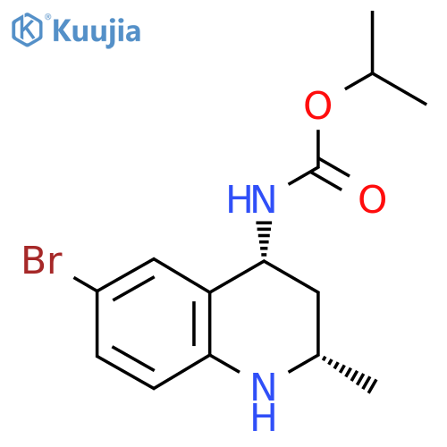 ISOPROPYL ((2S,4R)-6-BROMO-2-METHYL-1,2,3,4-TETRAHYDROQUINOLIN-4-YL)CARBAMATE structure
