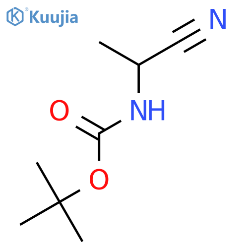 tert-butyl N-(1S)-1-cyanoethylcarbamate structure