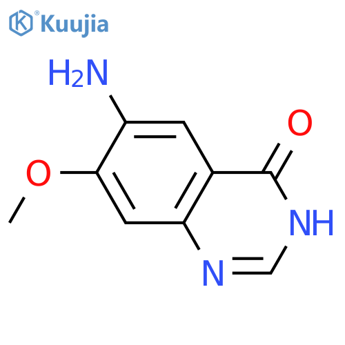6-Amino-7-methoxyquinazolin-4-ol structure
