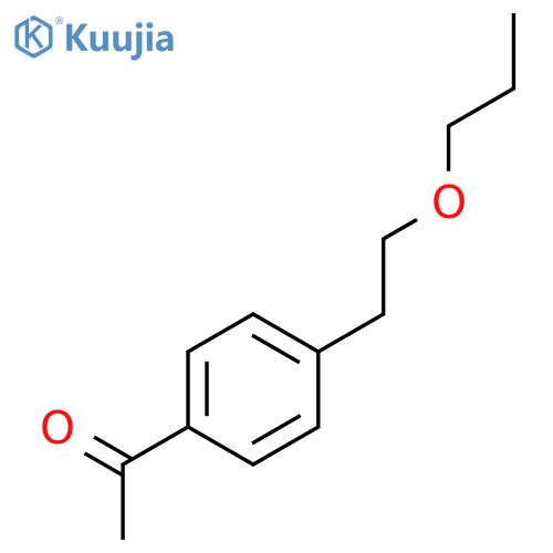 Ethanone, 1-[4-(2-propoxyethyl)phenyl]- structure