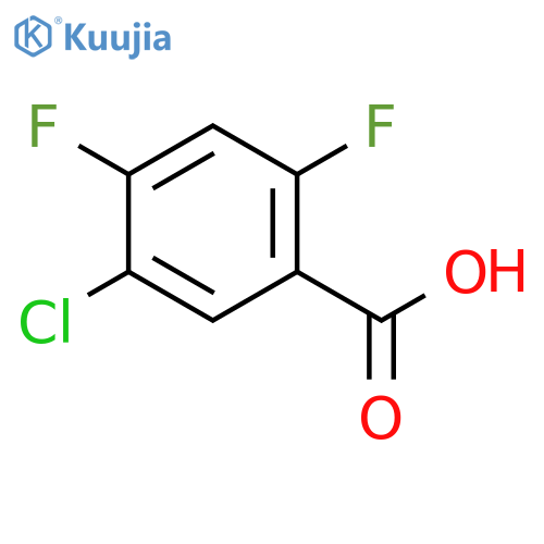 5-Chloro-2,4-difluorobenzoic acid structure