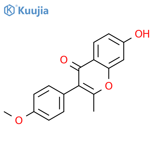 7-Hydroxy-3-(4-methoxyphenyl)-2-methyl-4H-chromen-4-one structure