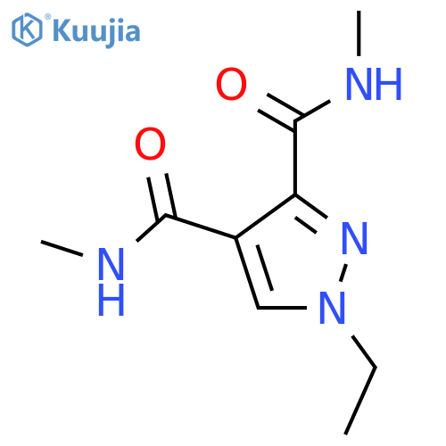 1H-Pyrazole-3,4-dicarboxamide,1-ethyl-N3,N4-dimethyl- structure