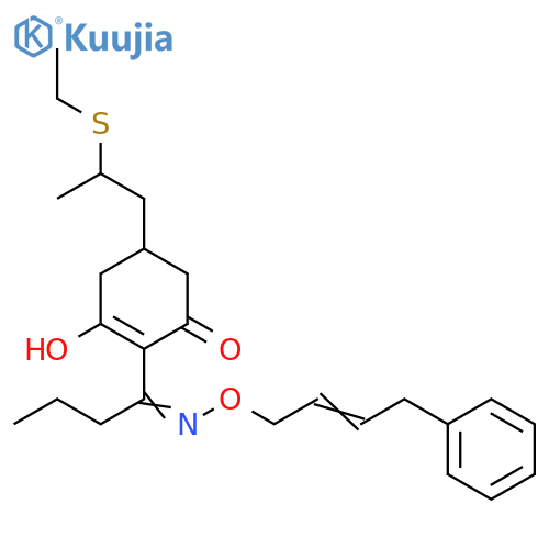 2-Cyclohexen-1-one,5-[2-(ethylthio)propyl]-3-hydroxy-2-[1-[[(4-phenyl-2-butenyl)oxy]imino]butyl]- structure