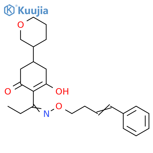 2-Cyclohexen-1-one,3-hydroxy-2-[1-[[(4-phenyl-3-butenyl)oxy]imino]propyl]-5-(tetrahydro-2H-pyran-3-yl)- structure