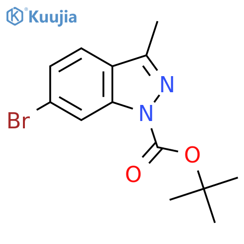 Tert-Butyl 6-bromo-3-methyl-1H-indazole-1-carboxylate structure