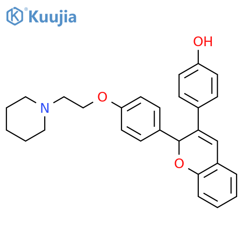 Phenol,4-[2-[4-[2-(1-piperidinyl)ethoxy]phenyl]-2H-1-benzopyran-3-yl]- structure