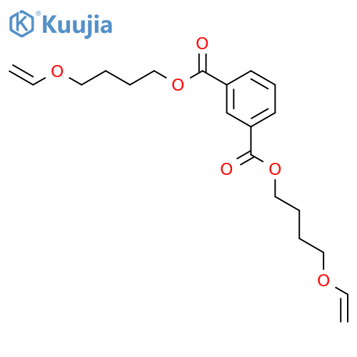 1,3-Benzenedicarboxylicacid, 1,3-bis[4-(ethenyloxy)butyl] ester structure