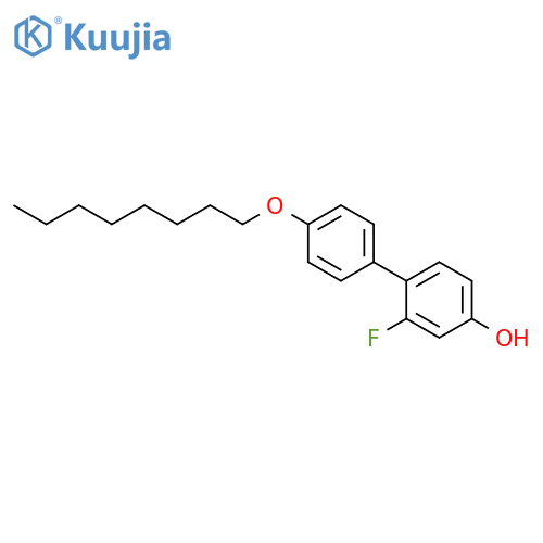 [1,1'-Biphenyl]-4-ol, 2-fluoro-4'-(octyloxy)- structure