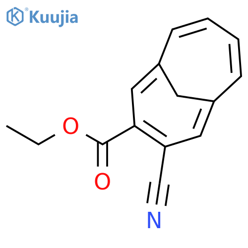 Bicyclo[4.4.1]undeca-1,3,5,7,9-pentaene-3-carboxylic acid, 4-cyano-, ethyl ester structure