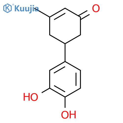 5-(3,4-dihydroxyphenyl)-3-methylcyclohex-2-enone structure