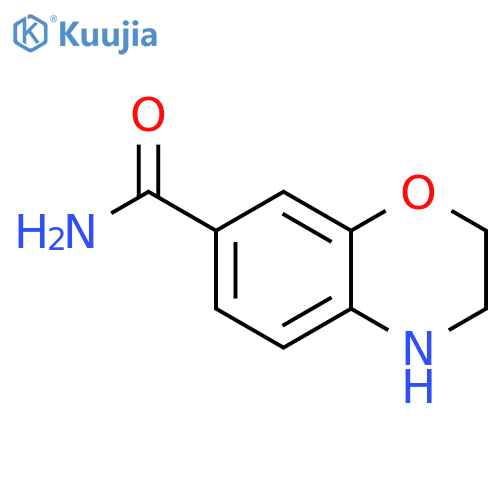 3,4-DIHYDRO-2H-1,4-BENZOXAZINE-7-CARBOXAMIDE structure